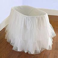 👶 enhance your bassinet with babydoll bedding's 16"x32" bassinet petticoat logo