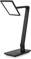 saicoo led desktop lamp: large led panel, seamless dimming-control, usb charging port & more! логотип