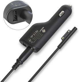 img 3 attached to 🔌 E EGOWAY Surface Pro Car Charger: 36W 12V 2.58A Power Supply for Surface Pro 3 Pro 4 Book Go and Surface Laptop with 5V 2.4A USB Fast Charging Port