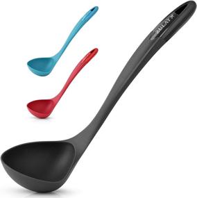 img 4 attached to 🥄 Zulay Soup Ladle Spoon - Versatile Cooking and Serving Tool with Comfortable Grip - Perfect for Soups, Chili, Gravy, Pancake Batter, and More!