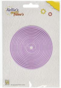 img 2 attached to Enhance Your Craft with Ecstasy Crafts Nellie's Choice Multi Frame Dies - Straight Round, 14-Pack