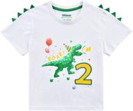 dinosaur birthday toddler watercolor embroidery boys' clothing: engage your little one's imagination with delightful dino designs! logo