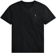 👕 футболка polo ralph lauren для мужчин цвета темно-синий с логотипом signature pony - одежда логотип