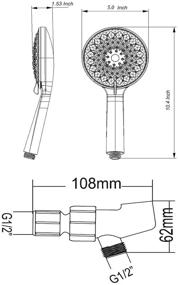 img 2 attached to Handled Handheld Pressured Detachable Showerhead