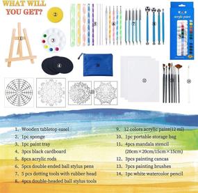 img 1 attached to Acrylic Painting Set Mandala Dotting Tools