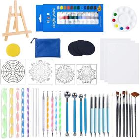 img 4 attached to Acrylic Painting Set Mandala Dotting Tools