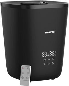 img 4 attached to 🌬️ 4.5L Top-Fill Cool Mist Humidifier - BLOVES for Bedroom Large, Baby room, Essential Oil Diffuser, Whisper Quiet, Auto Shut-off, Sleep Mode, LED display Customized Humidity, Remote Control