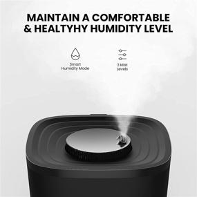 img 3 attached to 🌬️ 4.5L Top-Fill Cool Mist Humidifier - BLOVES for Bedroom Large, Baby room, Essential Oil Diffuser, Whisper Quiet, Auto Shut-off, Sleep Mode, LED display Customized Humidity, Remote Control