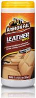 🚗 armor all leather wipes for car interiors - effective cleaning for cars, trucks, and motorcycles, pack of 20 wipes, model 10881 logo