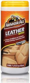img 4 attached to 🚗 Armor All Leather Wipes for Car Interiors - Effective Cleaning for Cars, Trucks, and Motorcycles, Pack of 20 Wipes, Model 10881