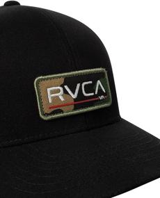 img 3 attached to 🧢 Adjustable Curved Brim Trucker Hat for Men by RVCA - Snapback Style