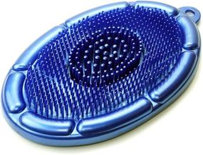 img 3 attached to 🧽 SOAPY WAVE Foot Brush Scrubber with Arch Relief - Enhances Foot Circulation, Relieves and Soothes Tired Achy Feet, Eases Foot Muscle Pain, Securely Attaches to Tub/Shower Floor with Suction Cups