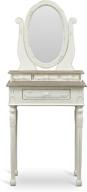 💄 classically chic: baxton studio anjou french accent dressing table with mirror in elegant white логотип