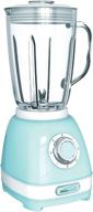 🍹 brentwood appliances jb-330bl 2-speed retro blender: powerful blender with 50-ounce plastic jar logo