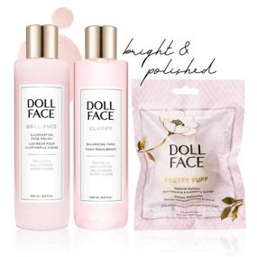 img 1 attached to 💎 DOLL FACE Brilliance: Illuminating Face Polish & Pore Purifier, 8oz - Facial Exfoliator Scrub