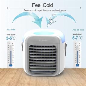 img 3 attached to Portable Air Conditioner, Portable Cooler, Easy & Efficient Personal Space Cooling Solution, As Seen On TV, Ideal for Bedroom, Office, and Study Room. Three Adjustable Wind Levels.