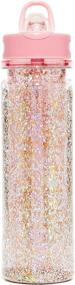 img 3 attached to ban.do Insulated Water Bottle with Straw, Glitter Pink Stardust - BPA-Free, 16 oz Capacity - Buy Now!