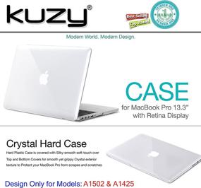 img 3 attached to ⌨️ Kuzy Older Version MacBook Pro 13.3 inch Case 2015-2012 - Clear Soft Touch Hard Shell Cover