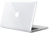 ⌨️ kuzy older version macbook pro 13.3 inch case 2015-2012 - clear soft touch hard shell cover logo