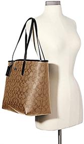 img 1 attached to 👜 Stylish COACH Womens Signature Canvas Brown Handbags & Wallets for Totes