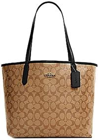 img 4 attached to 👜 Stylish COACH Womens Signature Canvas Brown Handbags & Wallets for Totes