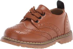 img 4 attached to 👟 UBELLA Boys' Breathable Leather Oxford Shoes for Toddlers