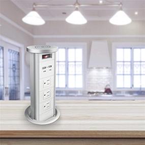 img 1 attached to Automatic Wireless Charger Recessed Conference Power Strips & Surge Protectors