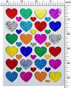 img 1 attached to Jazzstick 10 Sheet Valentines Stickers Glitter