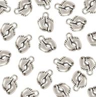 honbay footprint charms pendants jewelry logo