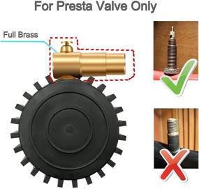 img 2 attached to 🔍 GODESON Presta Valve Tire Pressure Gauge: Accurate Measurement and Air Pressure Relief for Road Cycling Tires - Range up to 160 PSI/11BAR (Presta Valve Only)