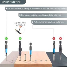img 2 attached to 🔩 Adjustable Countersink Stainless Steel Wood Screws