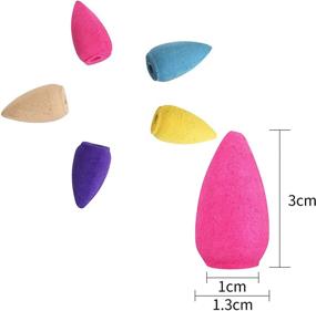 img 3 attached to 🌸 5 Mixed Natural Scents Backflow Incense Cones: Rose, Sandalwood, Ocean, Lavender, Jasmine – Perfect for Relaxation, Purification, Meditation, Yoga – Unique Gift