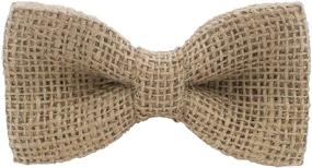 img 4 attached to 🎩 Men's Accessories: Hessian House Pre-Tied Bow Tie with Cummerbunds & Pocket Squares