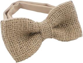 img 2 attached to 🎩 Men's Accessories: Hessian House Pre-Tied Bow Tie with Cummerbunds & Pocket Squares