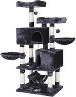 🐱 enhanced bewishome multi-level cat tree condo with sisal scratching posts, perches, houses, hammock and baskets, cat tower furniture for kitty activity center and kitten play house mmj05 логотип