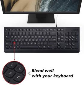 img 3 attached to Replacement English Keyboard Stickers - 3PCS Universal Black Background with White Lettering for PC Computer Laptop Desktop, English Language