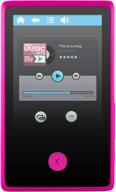 ⚡ ematic 8gb video mp3 player - fm tuner, voice recorder, bluetooth, 2.4-inch touchscreen, sd slot - pink logo