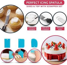 img 1 attached to 🍰 100 Pcs Cake Decorating Supplies Kit - Icing Piping Bags and Tips Set, with 48 Numbered Frosting Icing Tips, Pattern Chart, and EBook - Reusable & Disposable Pastry Bags Included