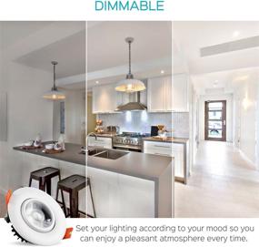 img 1 attached to 🔦 Dimmable Industrial Electrical Recessed Adjustable Retrofit Downlight - SEO-Enhanced