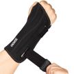 🔧 adjustable wrist brace with splints for carpal tunnel pain relief – men and women, large-left – night wrist sleep support brace logo