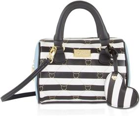 img 4 attached to Stylish and Compact: Luv Betsey Harley Mini Barrel Bag for Trendsetters
