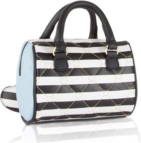 img 3 attached to Stylish and Compact: Luv Betsey Harley Mini Barrel Bag for Trendsetters
