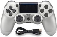 🎮 molgegk wireless controllers compatible with play-station 4 - doubleshock 4 joystick remote gamepad (silver) логотип