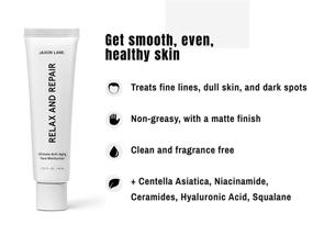 img 3 attached to 🧖 RELAX AND REPAIR Men's Anti Aging Face Moisturizer: Wrinkle Cream, Night Cream & Eye Cream with Niacinamide (Vitamin B3), Hyaluronic Acid, Vitamin E & Ceramides - Jaxon Lane Skincare