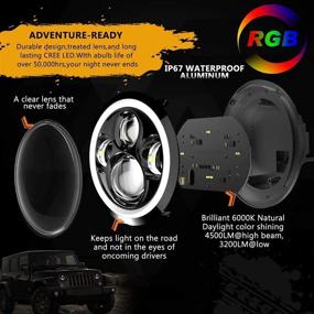 img 1 attached to Фары 1997 2018 Wrangler Rubicon Headlamp