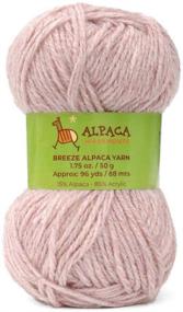 img 3 attached to 🧶 Heavenly Soft Blend Alpaca Yarn Wool Set of 3 Skeins – Ideal for Knitting and Crocheting (Antique Rose, Worsted Weight)