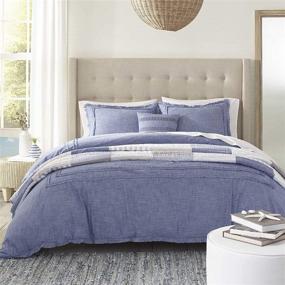 img 3 attached to 🔵 Southern Tide Home Bayview Comforter Set: King Size Luxury in Blue