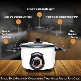 img 3 attached to Pars Automatic Persian Rice Cooker – Create the Perfect Rice Crust with Tahdig! 5 Cup Rice Maker