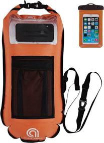img 4 attached to 🌊 CIEN Waterproof Dry Bag + Phone Case for Open Water Swimming, Snorkeling, Kayaking, Rafting, Boating, Camping, Hiking, Beach, Fishing