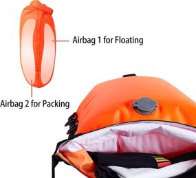img 2 attached to 🌊 CIEN Waterproof Dry Bag + Phone Case for Open Water Swimming, Snorkeling, Kayaking, Rafting, Boating, Camping, Hiking, Beach, Fishing